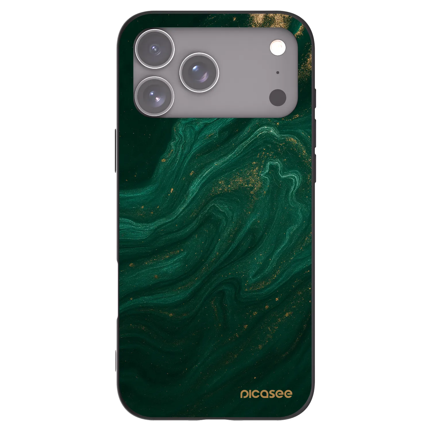 Picasee crna silikonska maskica za Apple iPhone 17 Pro Max - Green