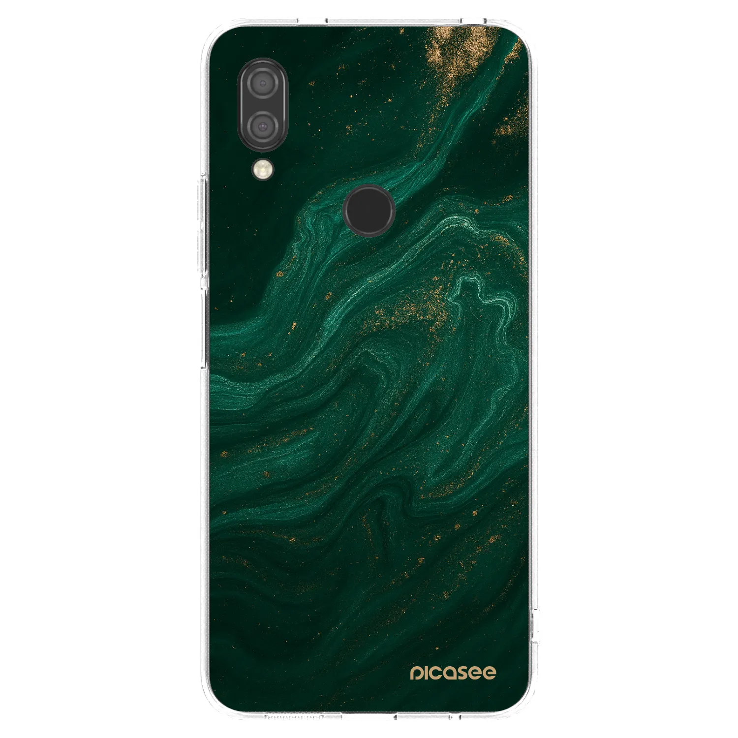 Picasee silikonska prozirna maskica za Xiaomi Redmi 7 - Green