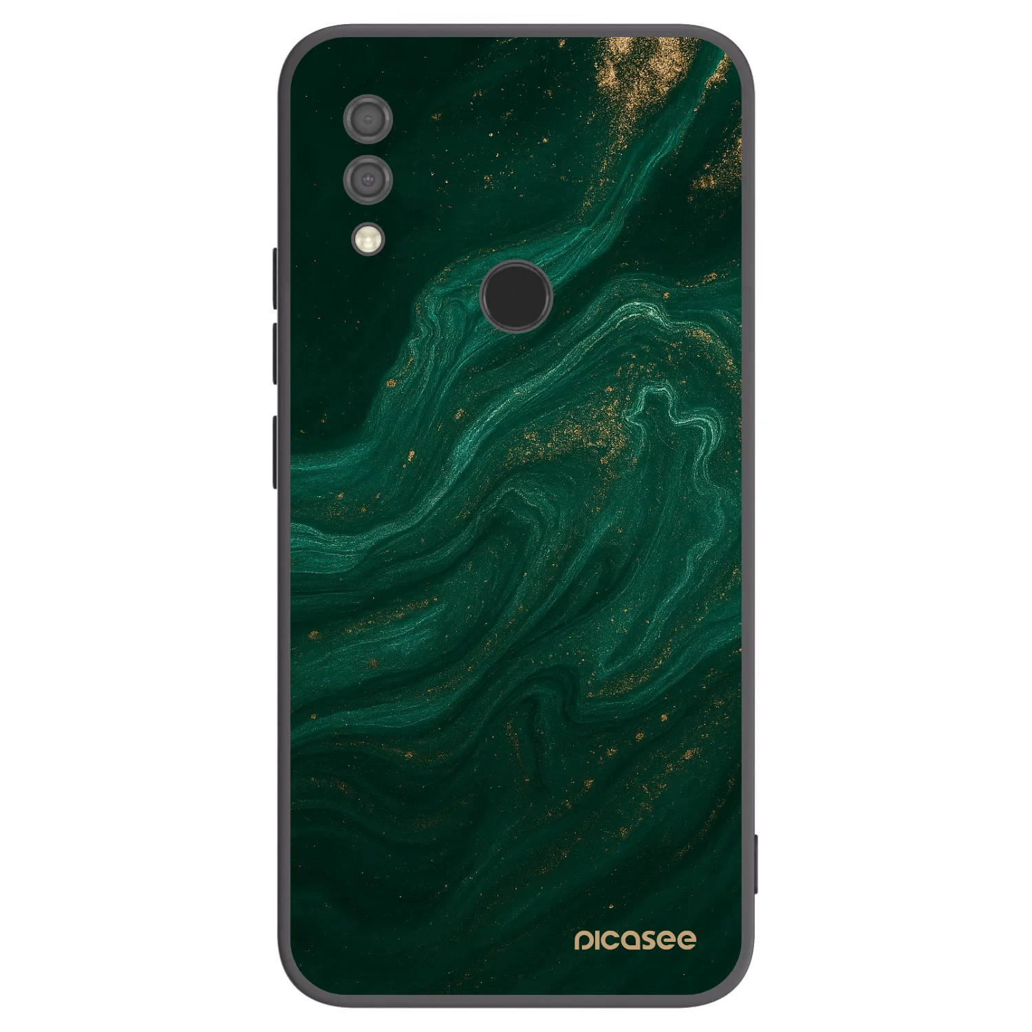 Picasee crna silikonska maskica za Xiaomi Redmi 7 - Green