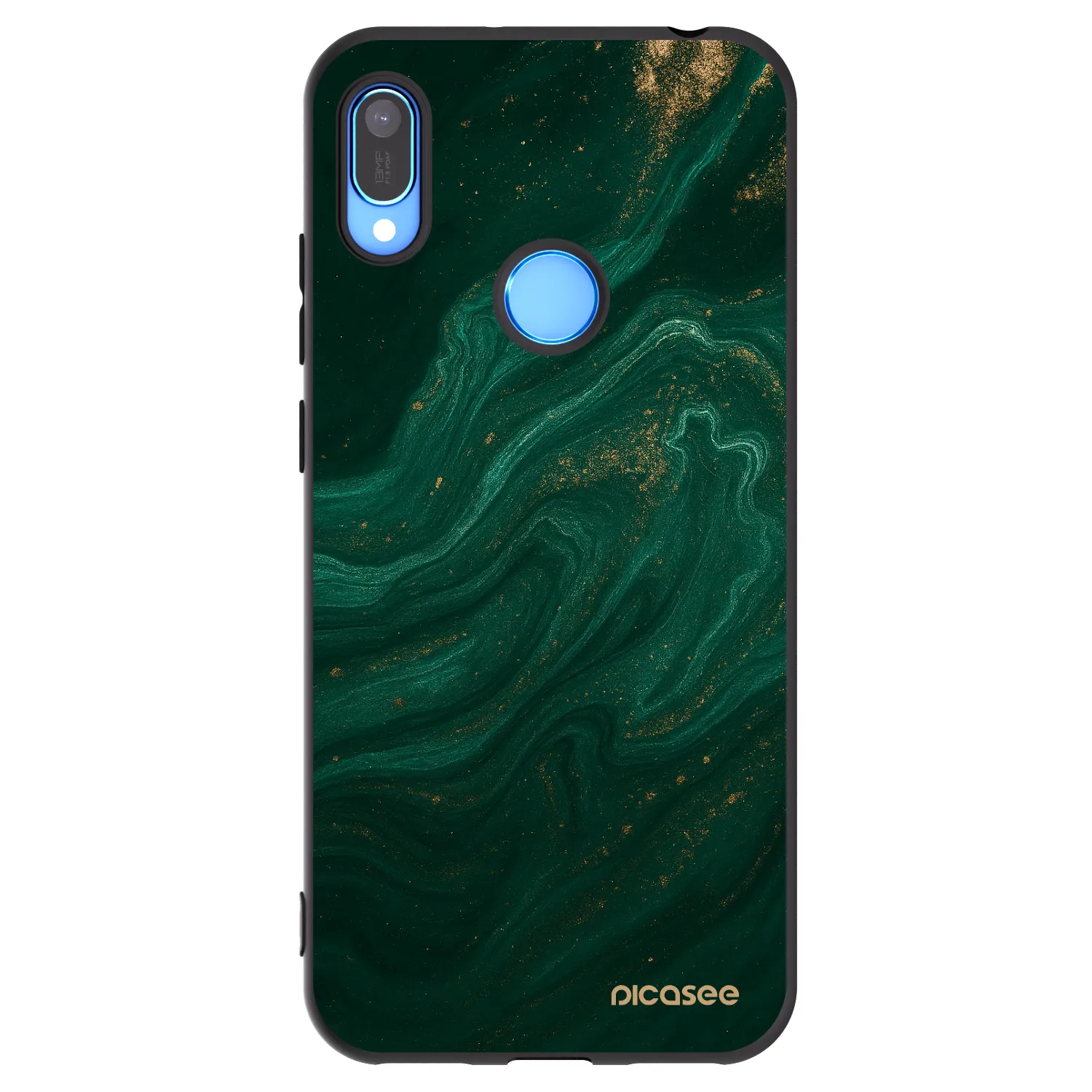 Picasee crna silikonska maskica za Huawei Y6 2019 - Green