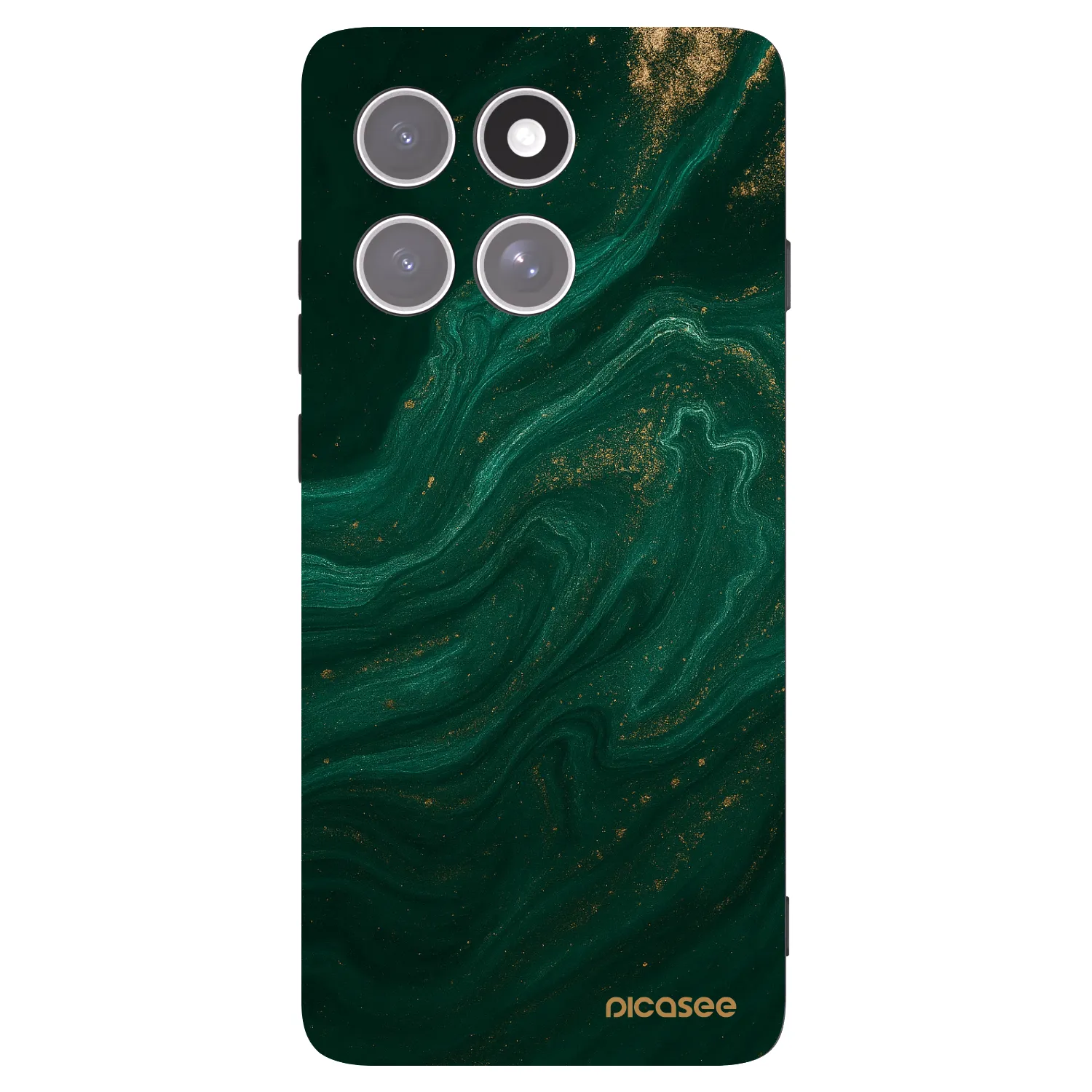 Picasee crna silikonska maskica za Motorola Edge 60 Pro - Green