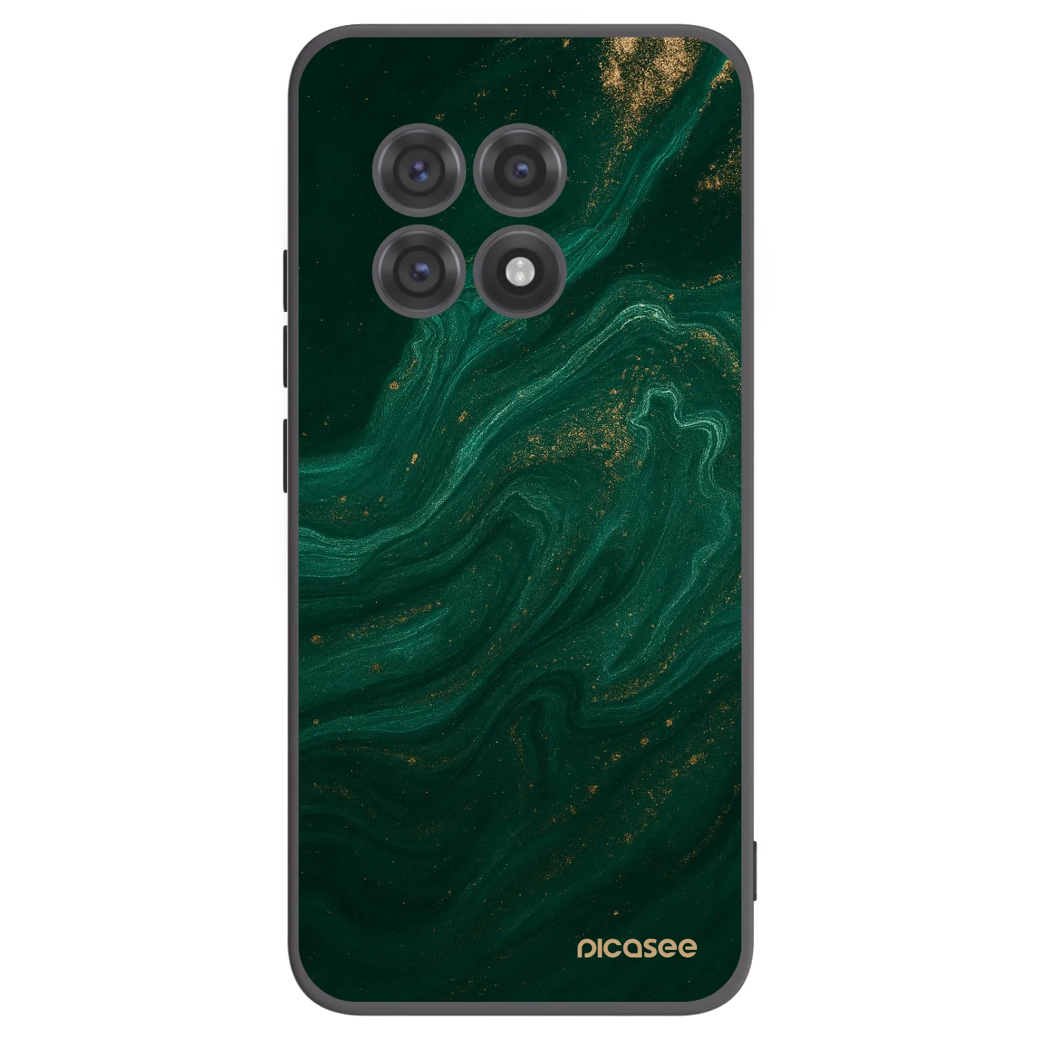 Picasee crna silikonska maskica za OnePlus 13R 5G - Green