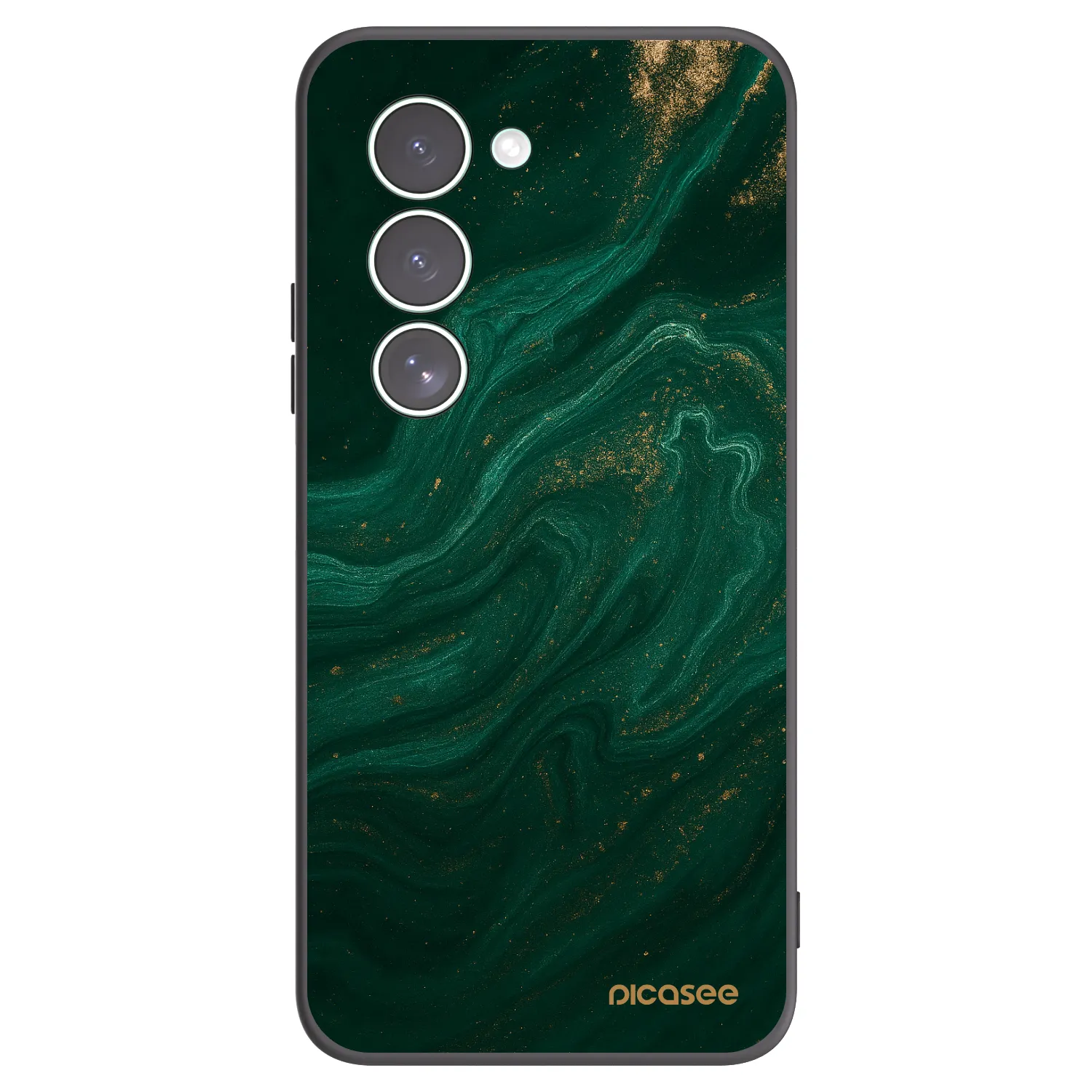 Picasee crna silikonska maskica za Xiaomi Redmi 15 5G - Green