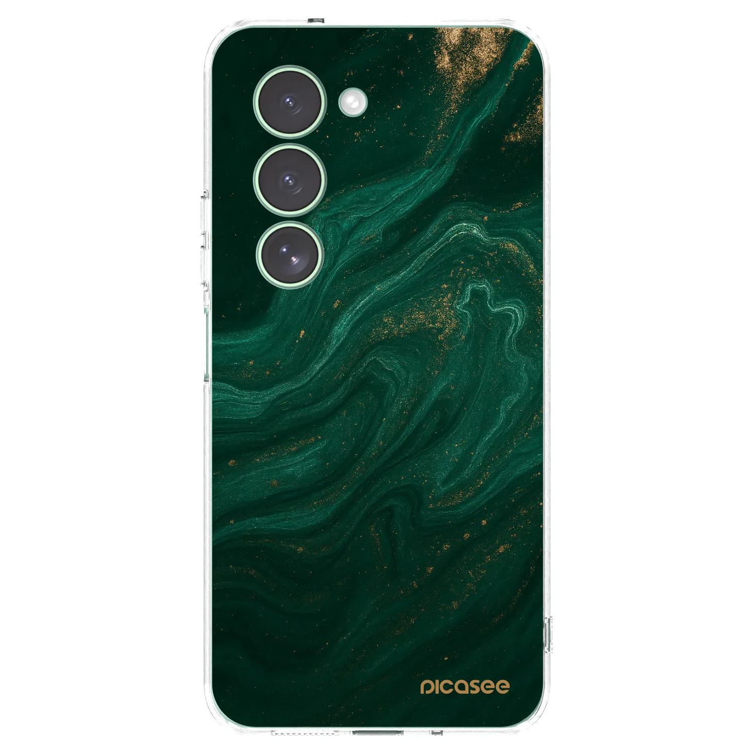 Picasee silikonska prozirna maskica za Xiaomi Redmi 15 5G - Green