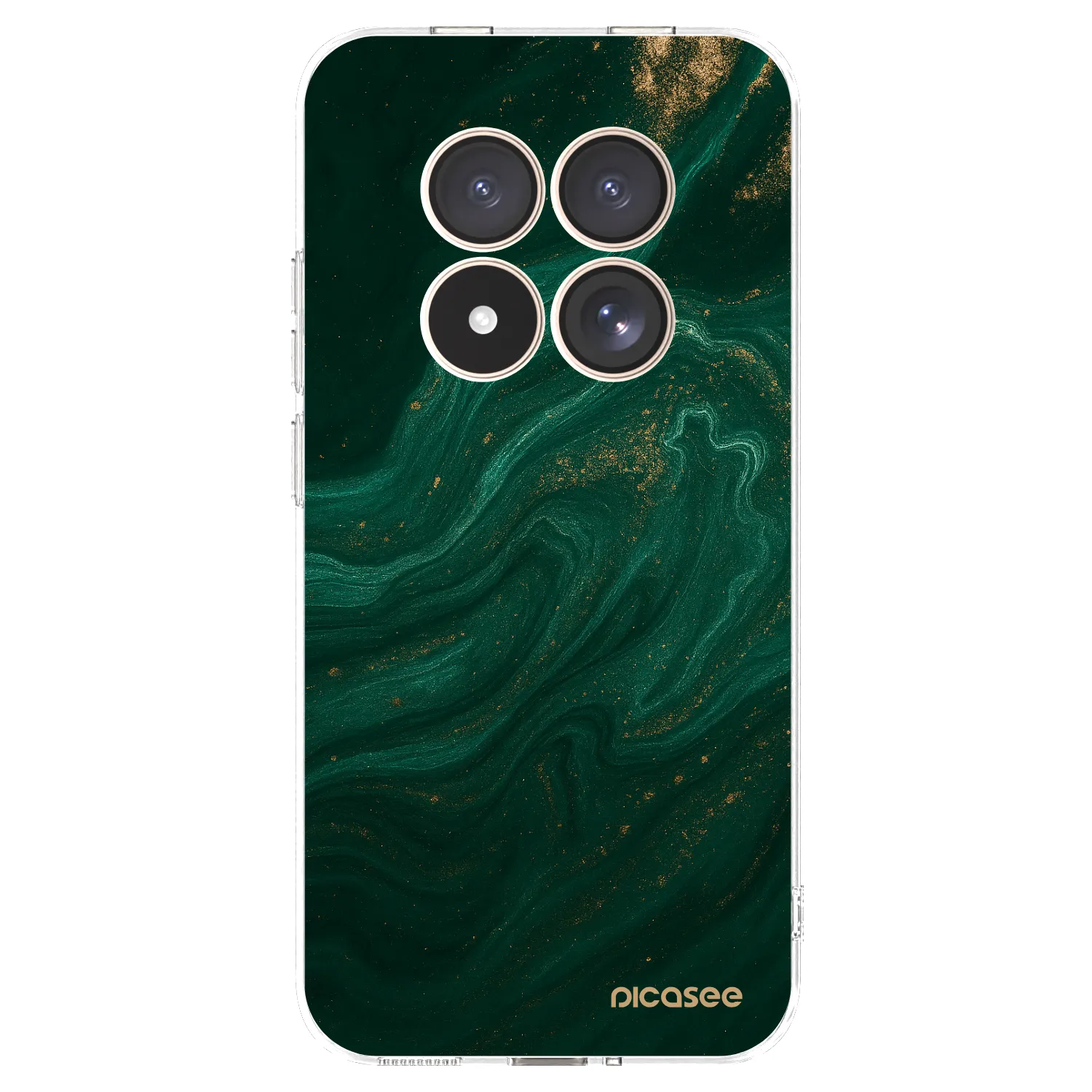 Picasee silikonska prozirna maskica za Xiaomi Redmi Note 15 Pro 4G - Green