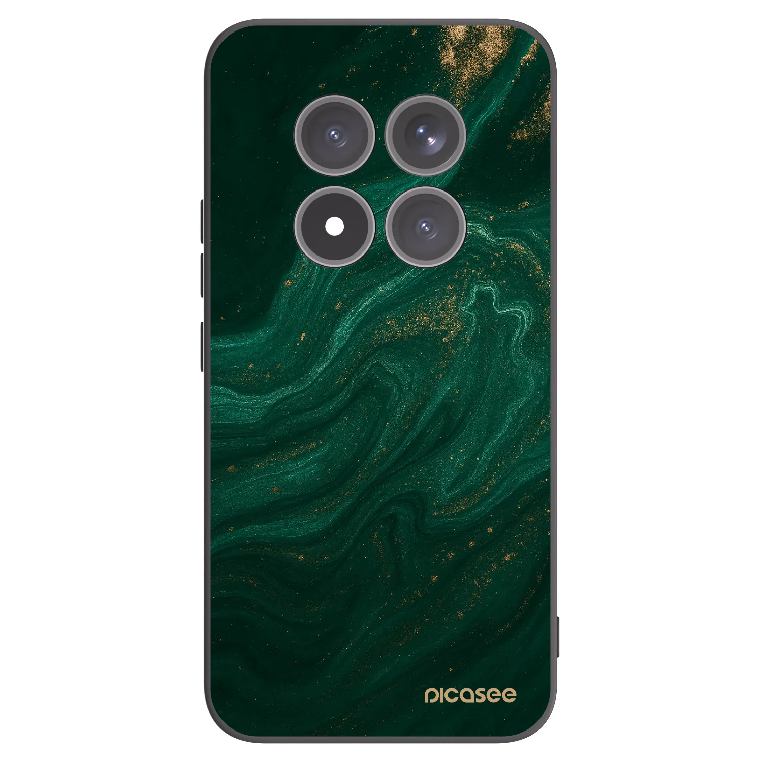 Picasee crna silikonska maskica za Xiaomi Redmi Note 15 Pro+ - Green