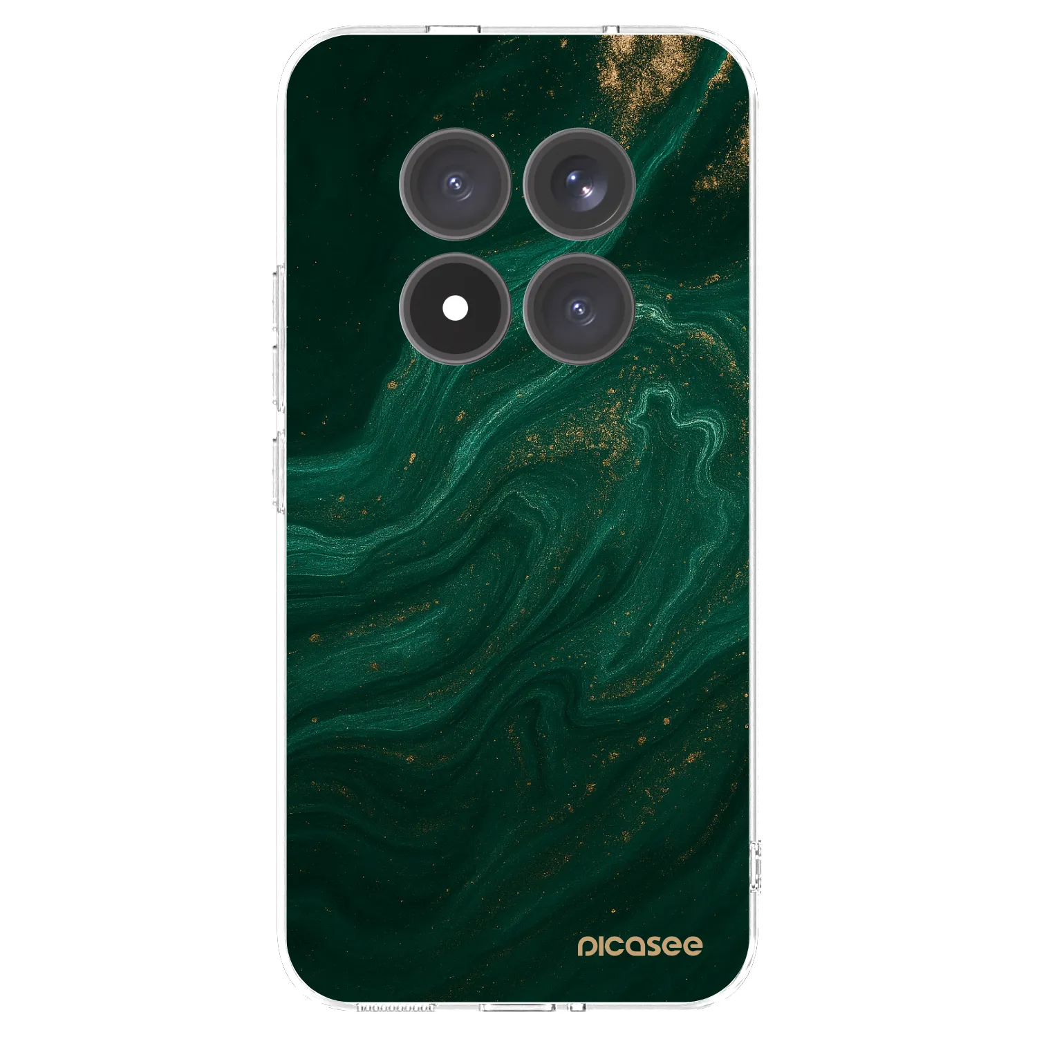 Picasee silikonska prozirna maskica za Xiaomi Redmi Note 15 Pro+ - Green