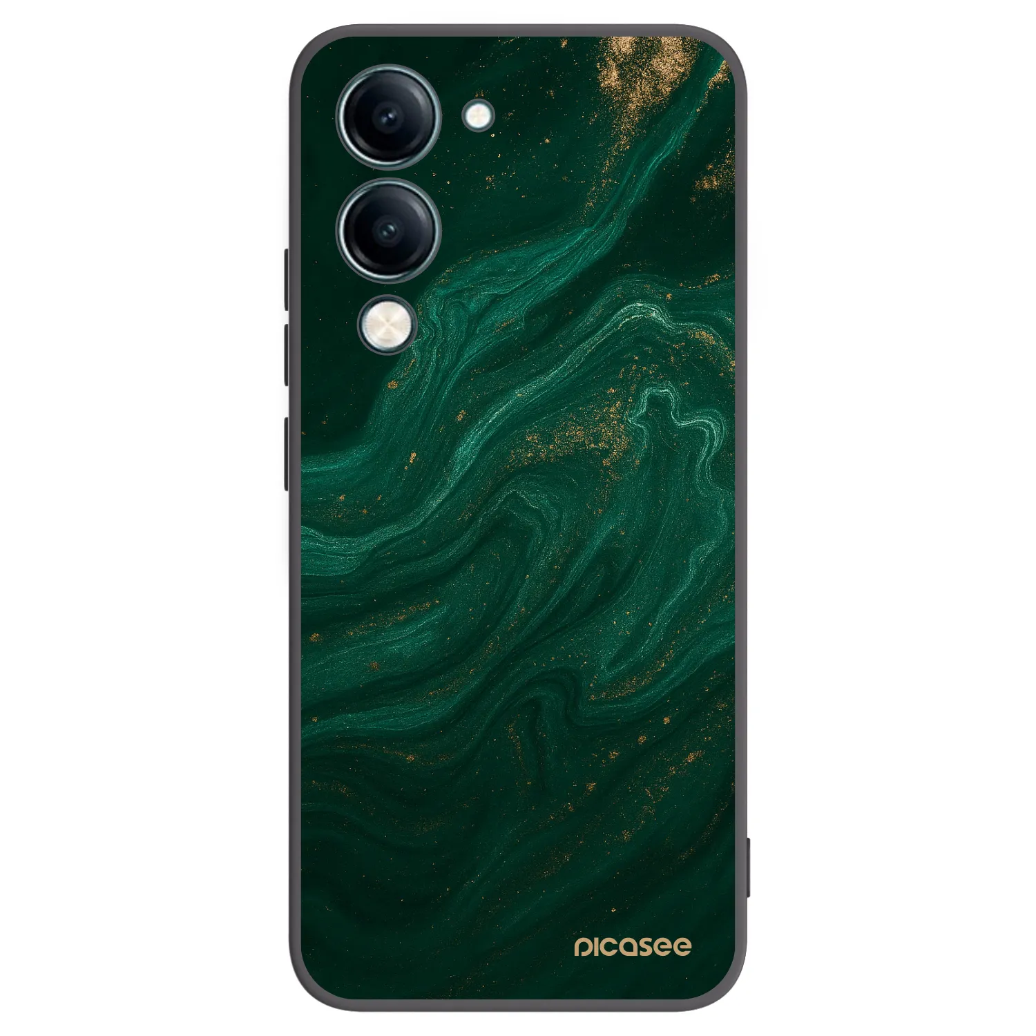 Picasee crna silikonska maskica za Vivo Y29s 5G - Green