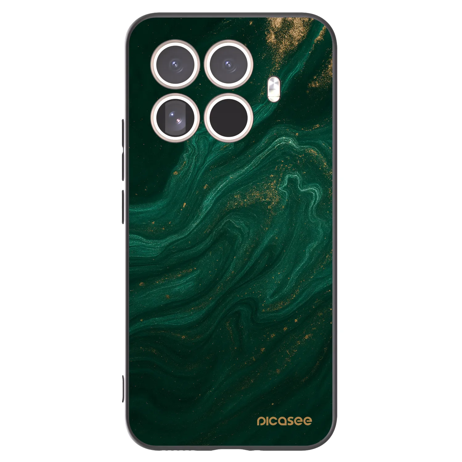 Picasee crna silikonska maskica za Xiaomi 15T Pro - Green