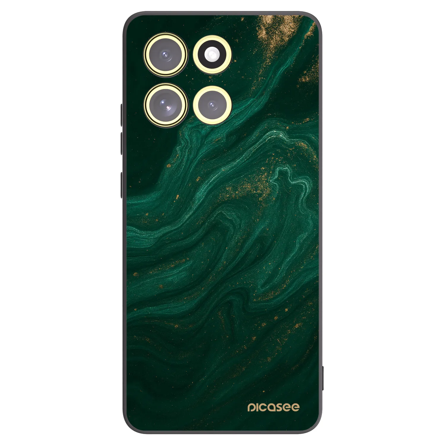 Picasee crna silikonska maskica za Motorola Moto G86 Power 5G - Green
