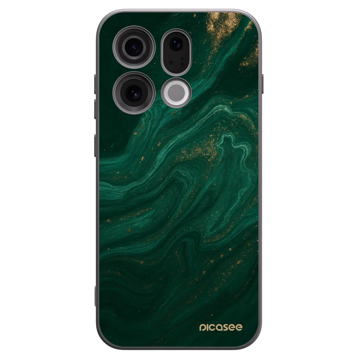Picasee crna silikonska maskica za OPPO Find X9 - Green