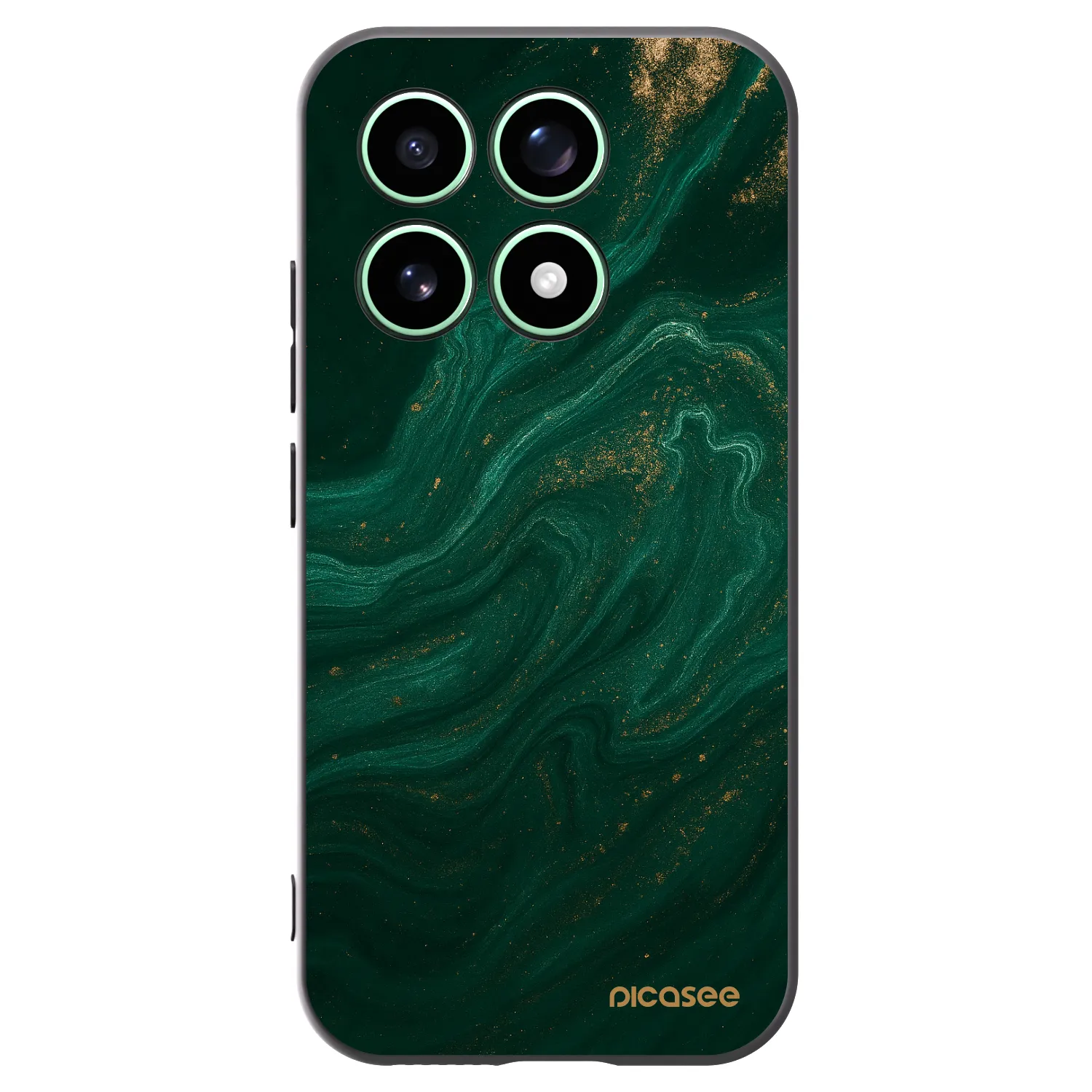 Picasee crna silikonska maskica za Xiaomi 17 - Green