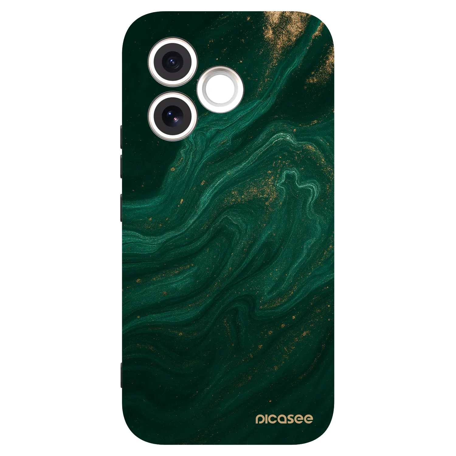 Picasee crna silikonska maskica za Honor 600 Lite - Green