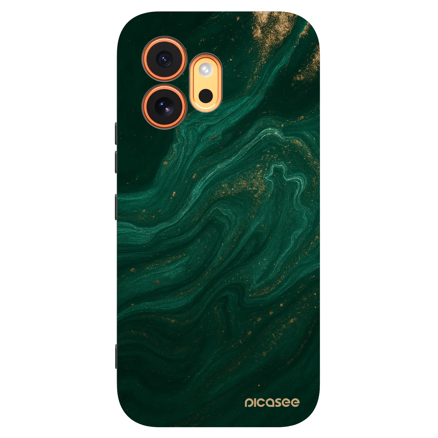 Picasee crna silikonska maskica za Honor 600 - Green