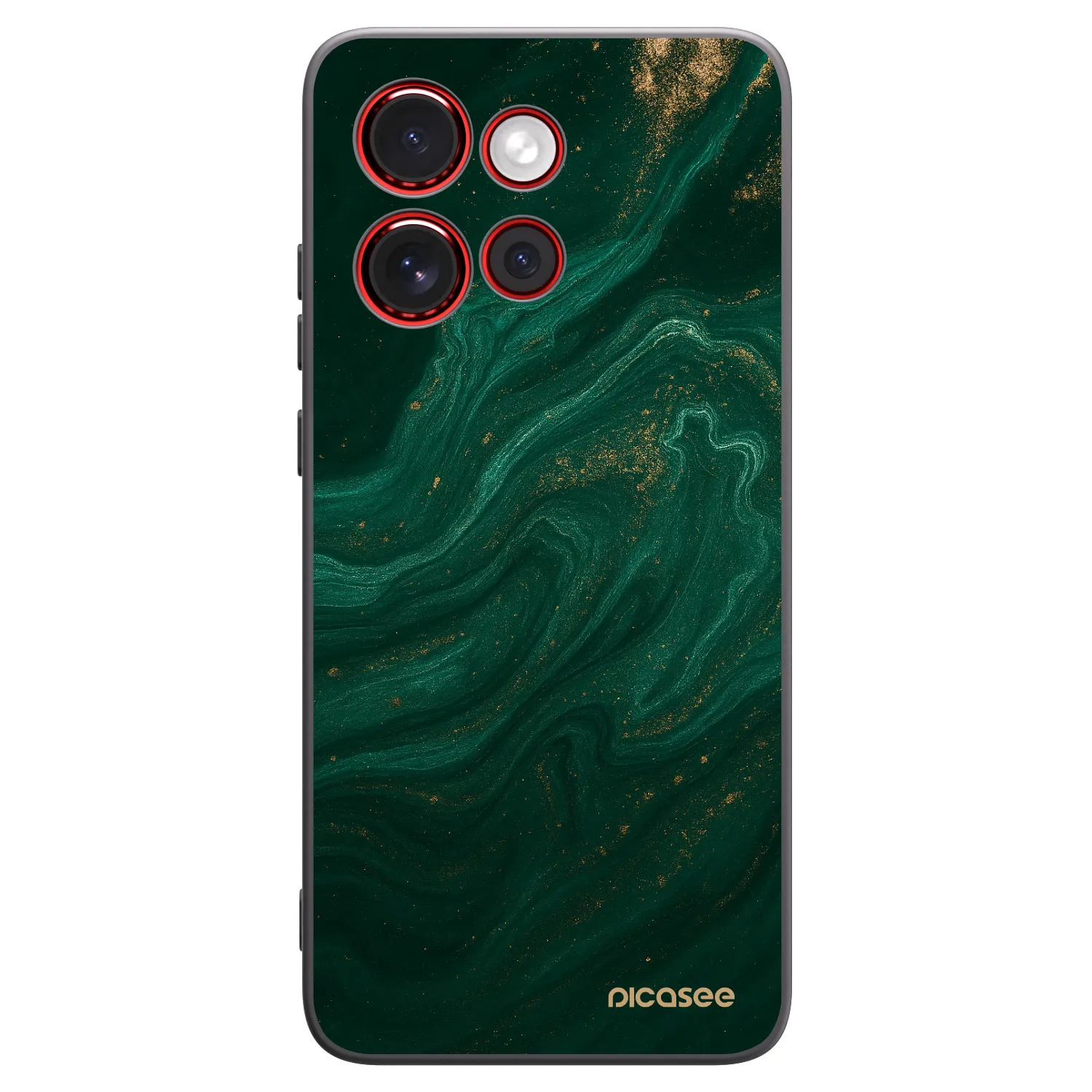 Picasee crna silikonska maskica za Motorola Edge 60 Neo 5G - Green