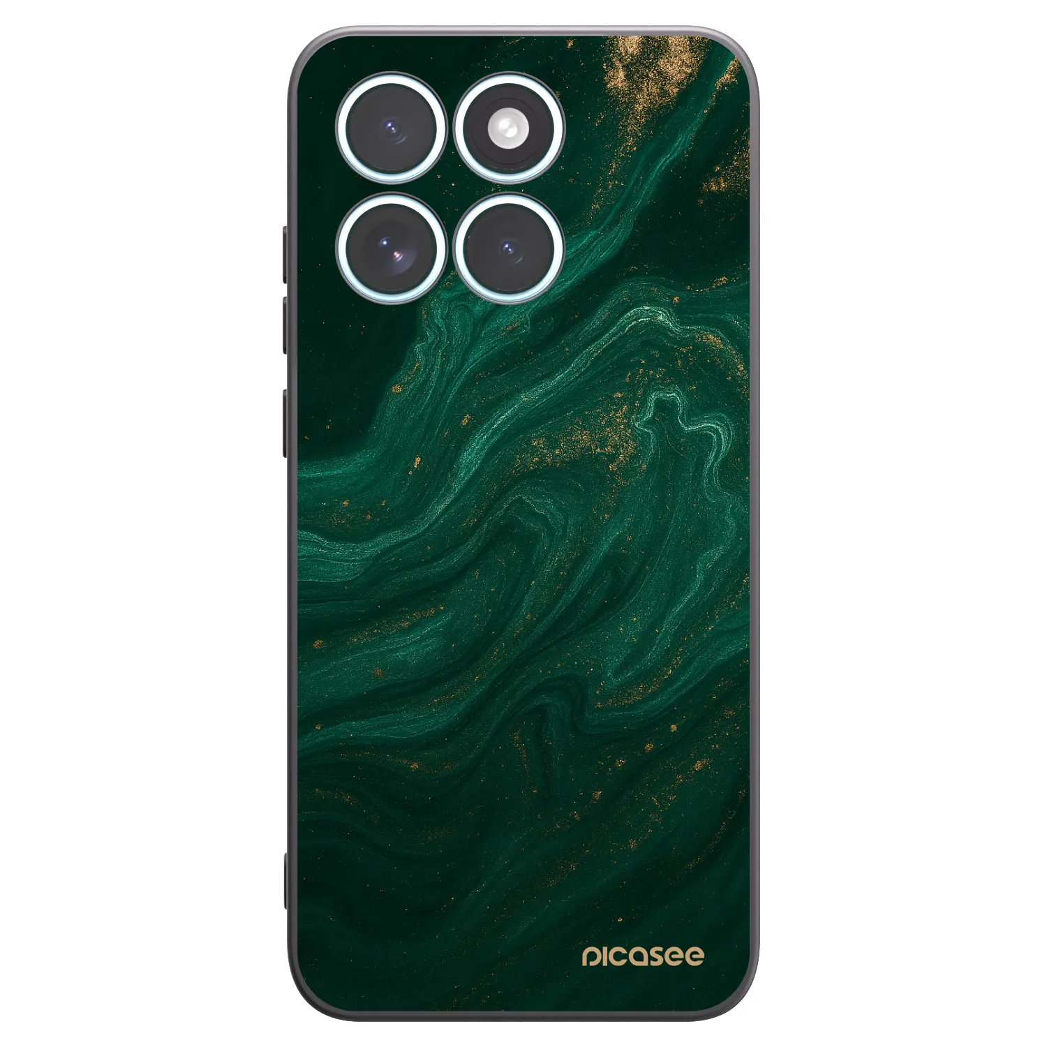Picasee crna silikonska maskica za Motorola Edge 70 Fusion - Green