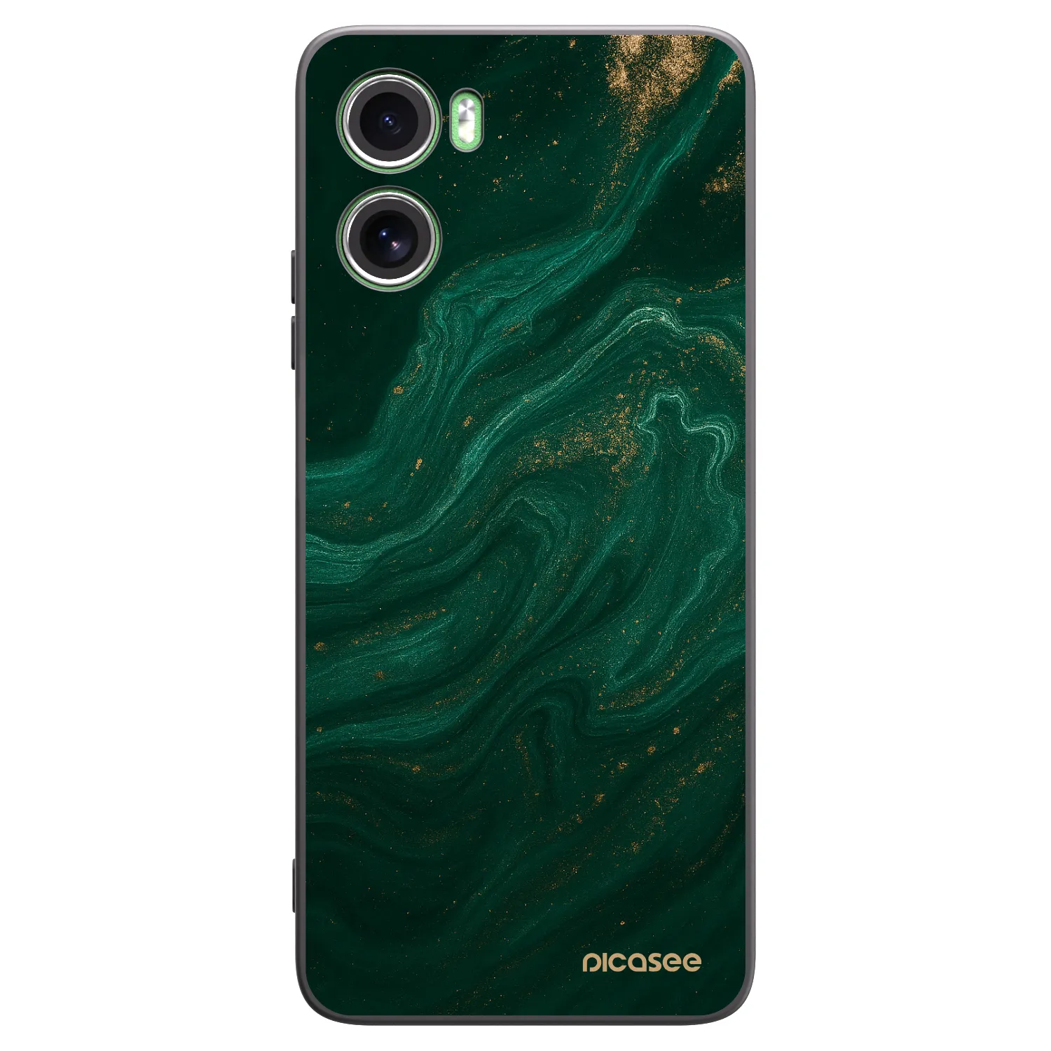 Picasee crna silikonska maskica za Motorola Moto G06 - Green