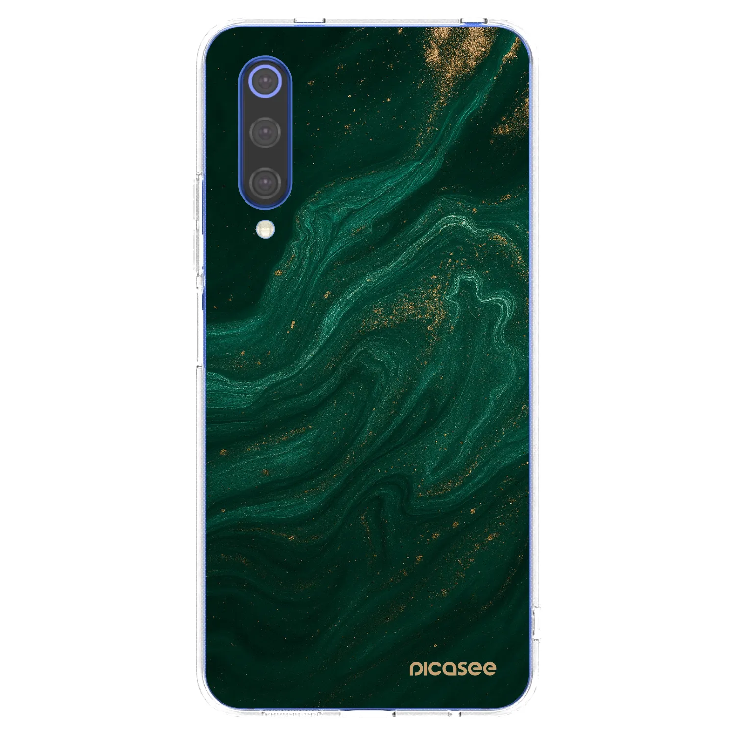 Picasee silikonska prozirna maskica za Xiaomi Mi 9 SE - Green