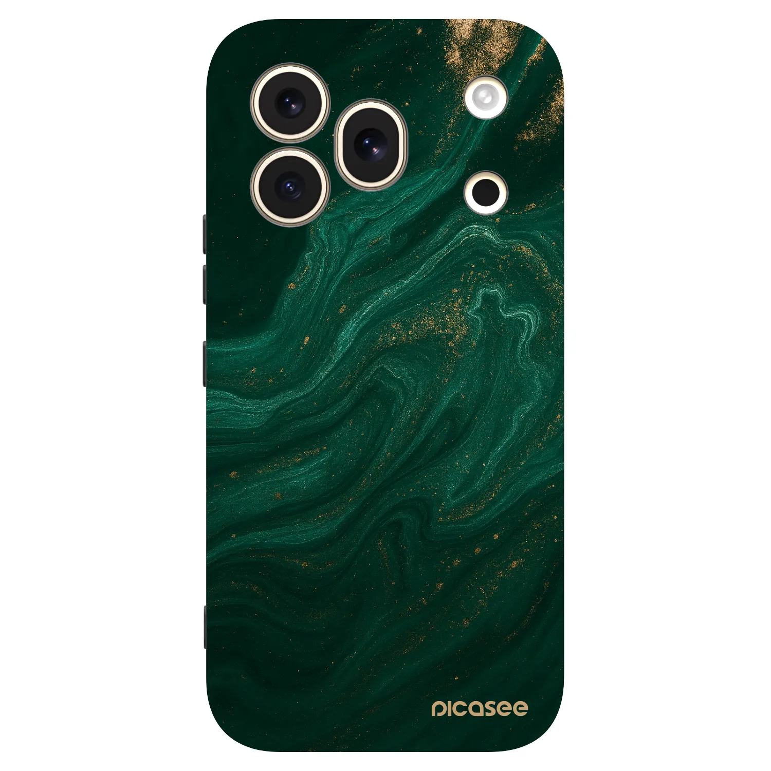 Picasee crna silikonska maskica za Honor 600 Pro - Green