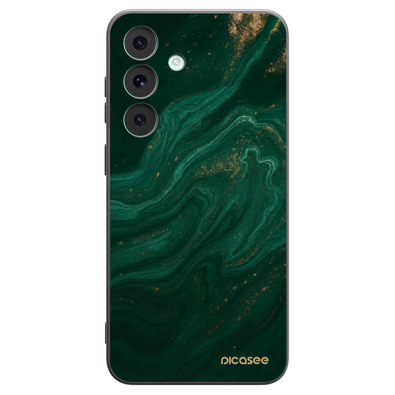 Picasee crna silikonska maskica za Samsung Galaxy S26 FE - Green