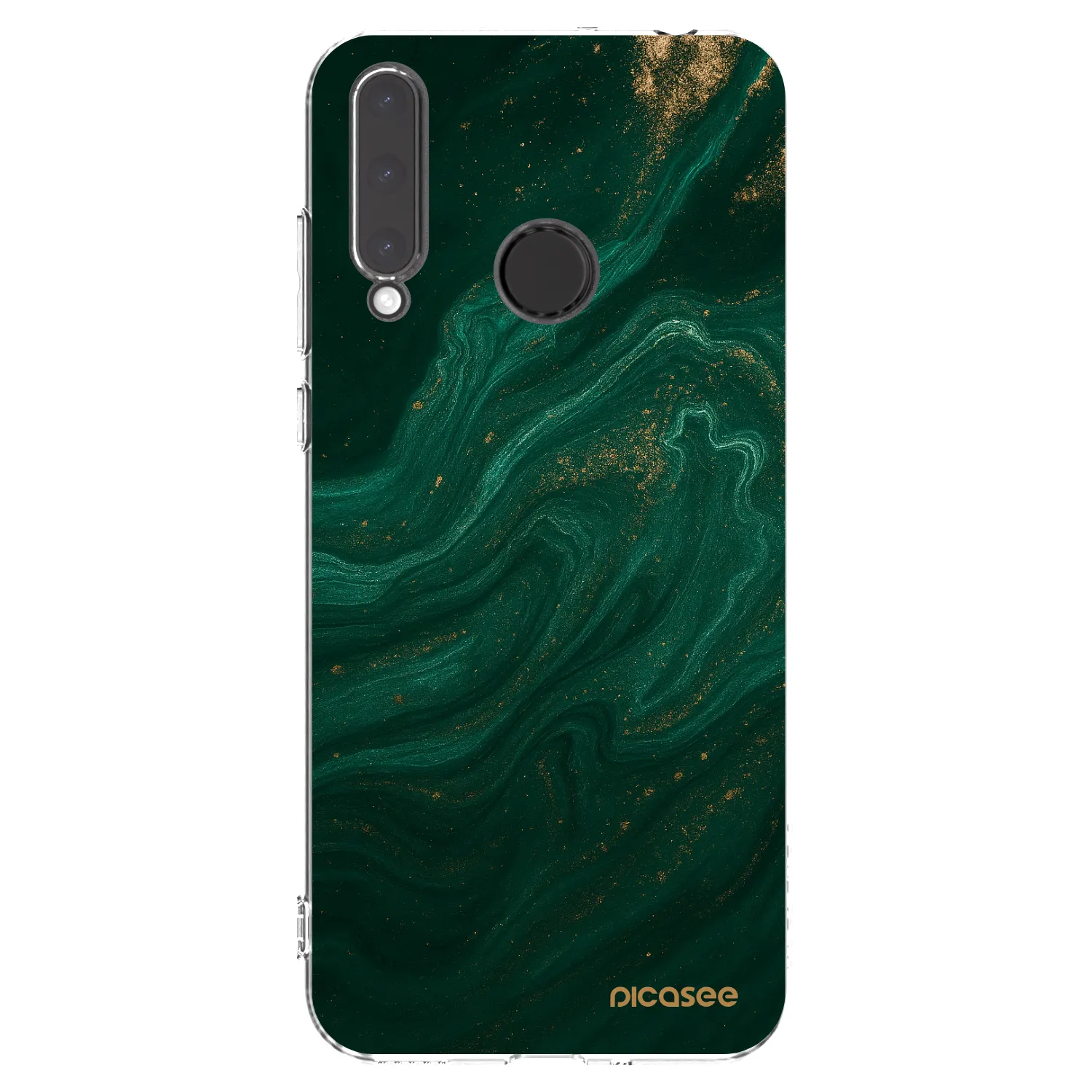 Picasee silikonska prozirna maskica za Honor 20 Lite - Green