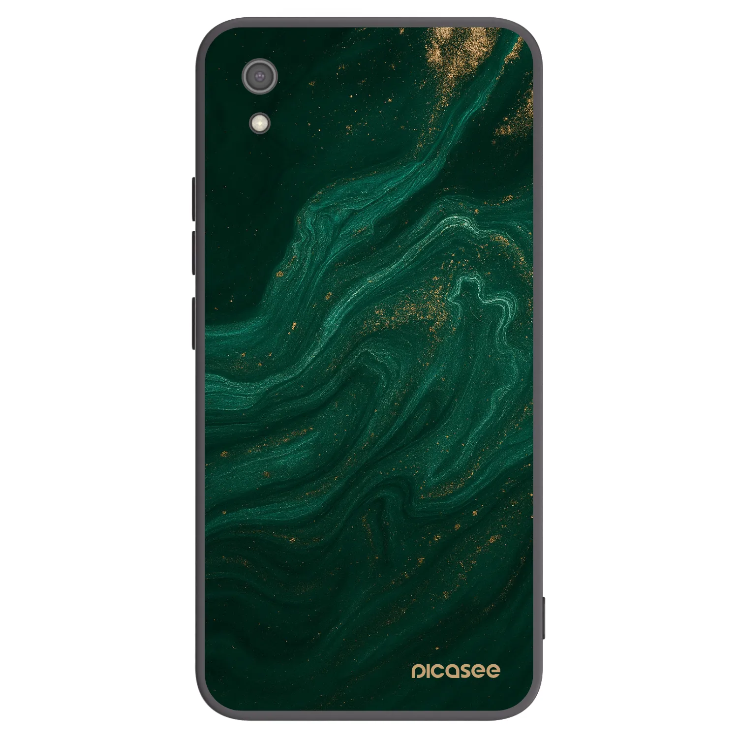 Picasee crna silikonska maskica za Xiaomi Redmi 7A - Green