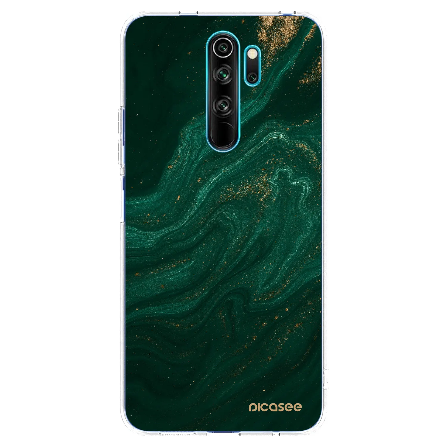 Picasee silikonska prozirna maskica za Xiaomi Redmi Note 8 Pro - Green