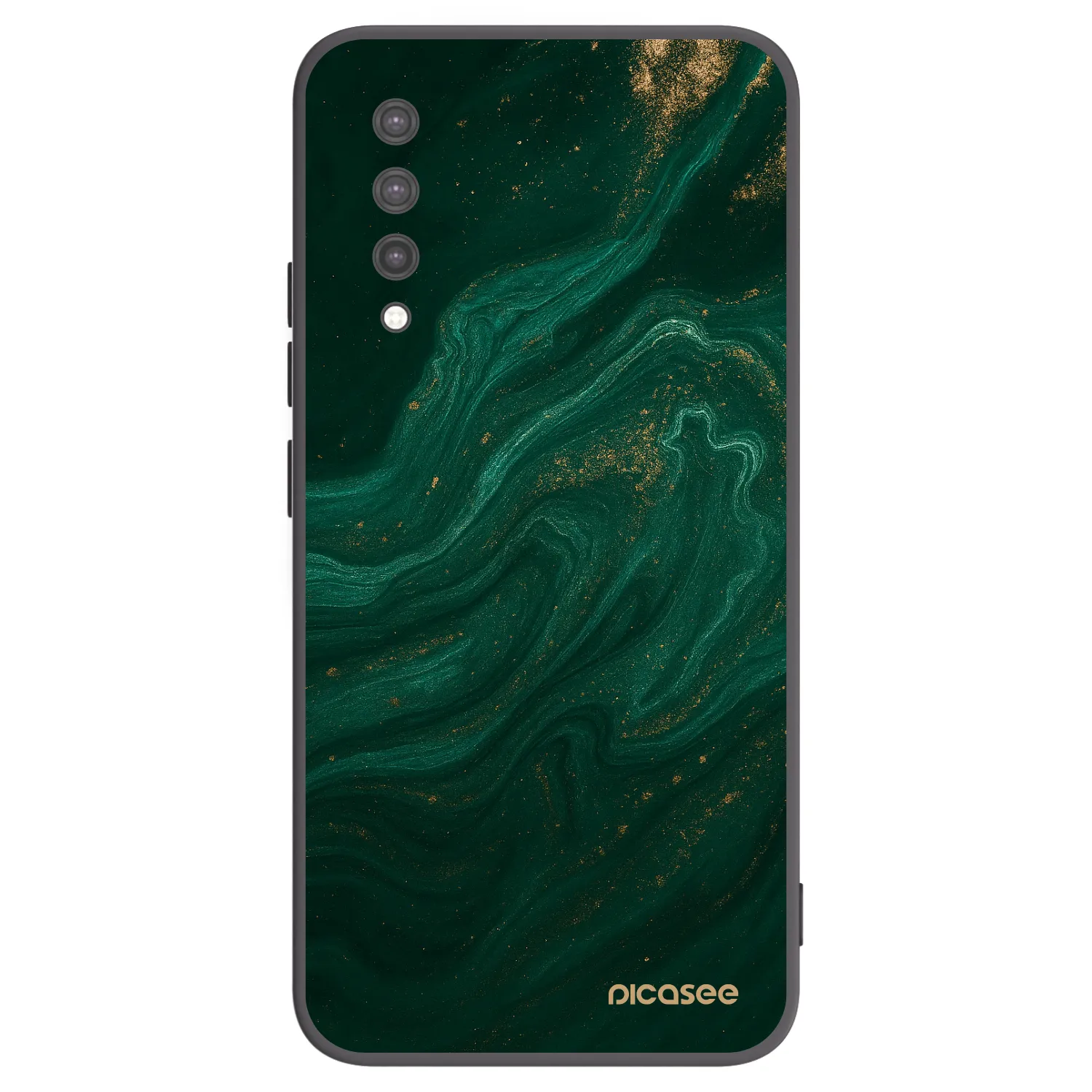 Picasee crna silikonska maskica za Xiaomi Mi 9 Lite - Green