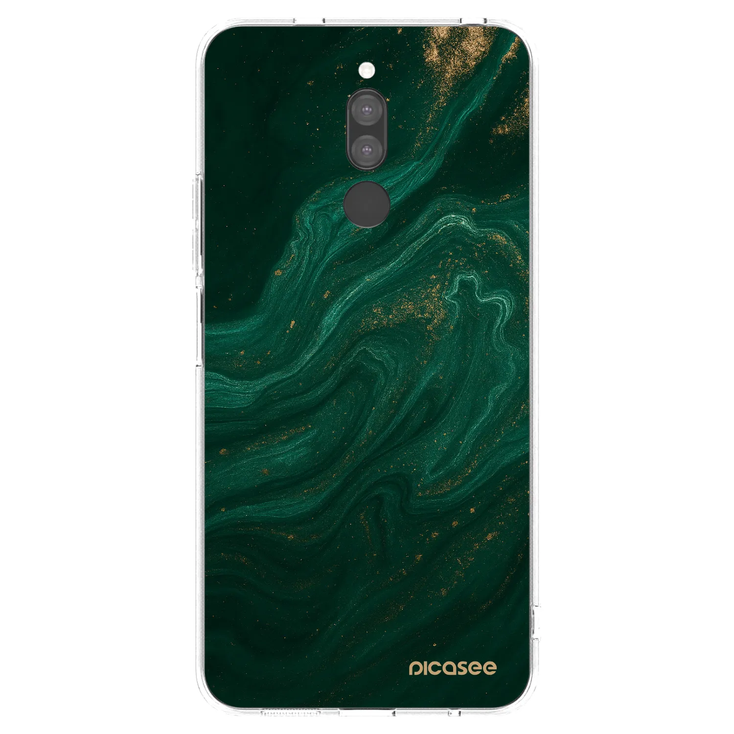 Picasee silikonska prozirna maskica za Xiaomi Redmi 8 - Green