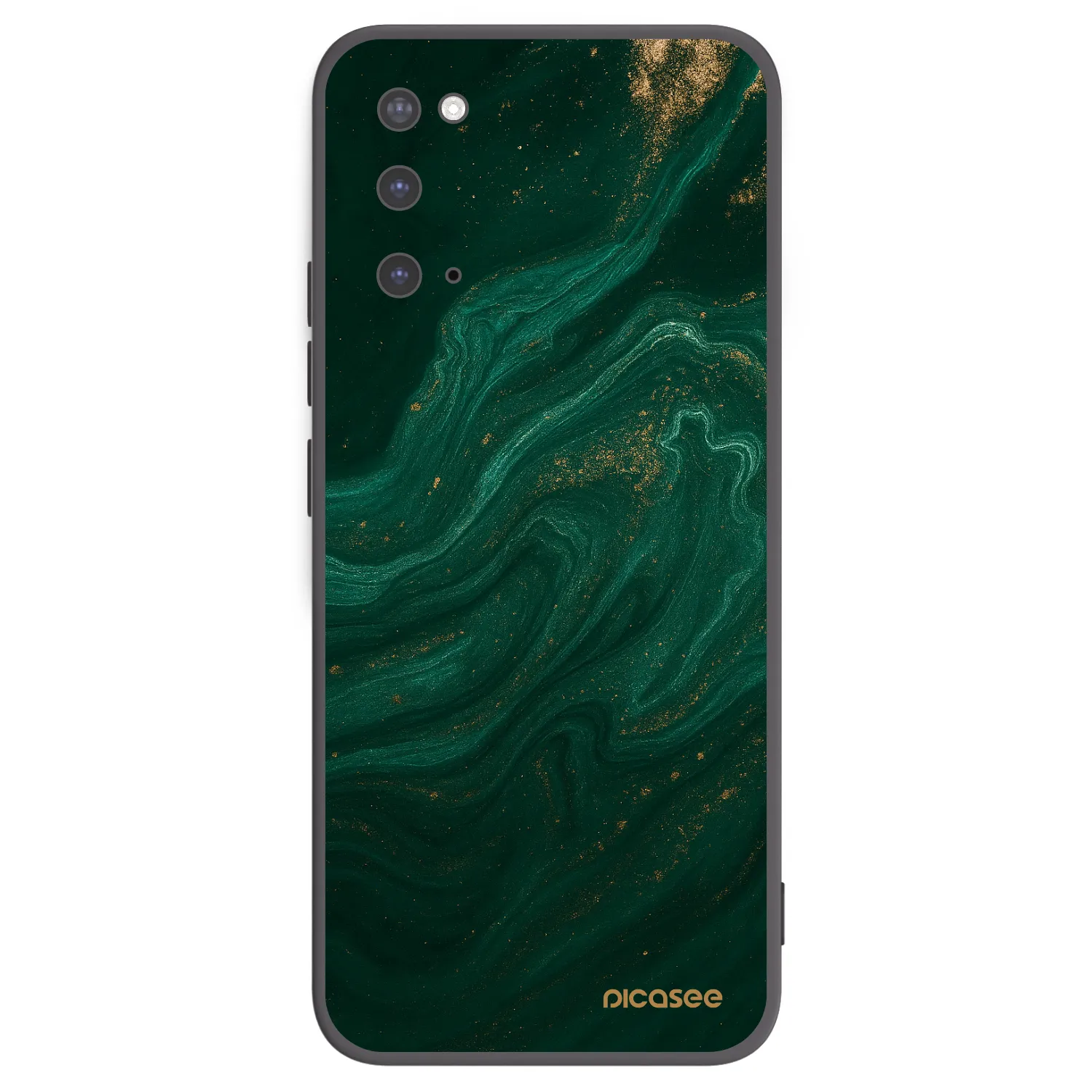 Picasee crna silikonska maskica za Samsung Galaxy S20 G980F - Green