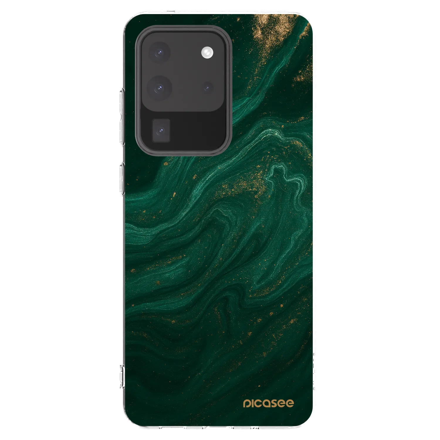 Picasee silikonska prozirna maskica za Samsung Galaxy S20 Ultra 5G G988F - Green