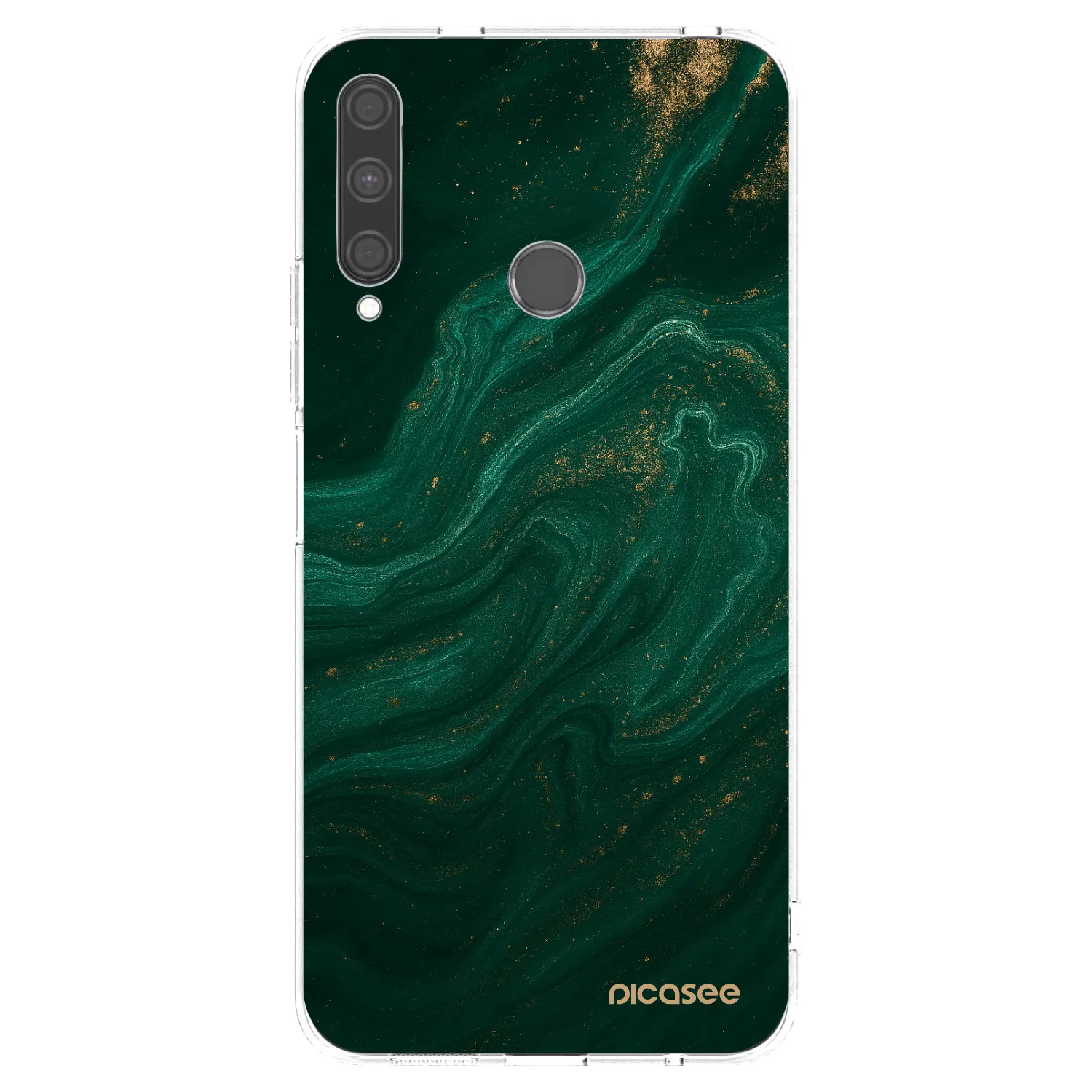 Picasee silikonska prozirna maskica za Huawei P40 Lite E - Green