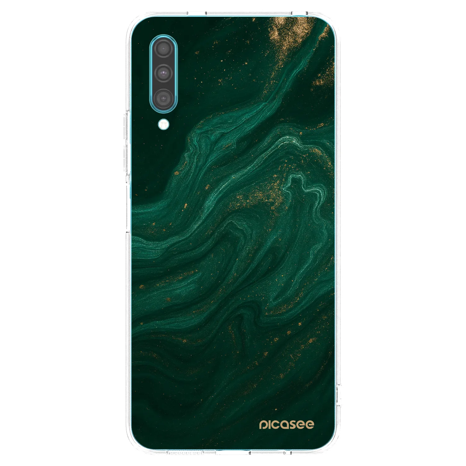 Picasee silikonska prozirna maskica za Samsung Galaxy A30s A307F - Green