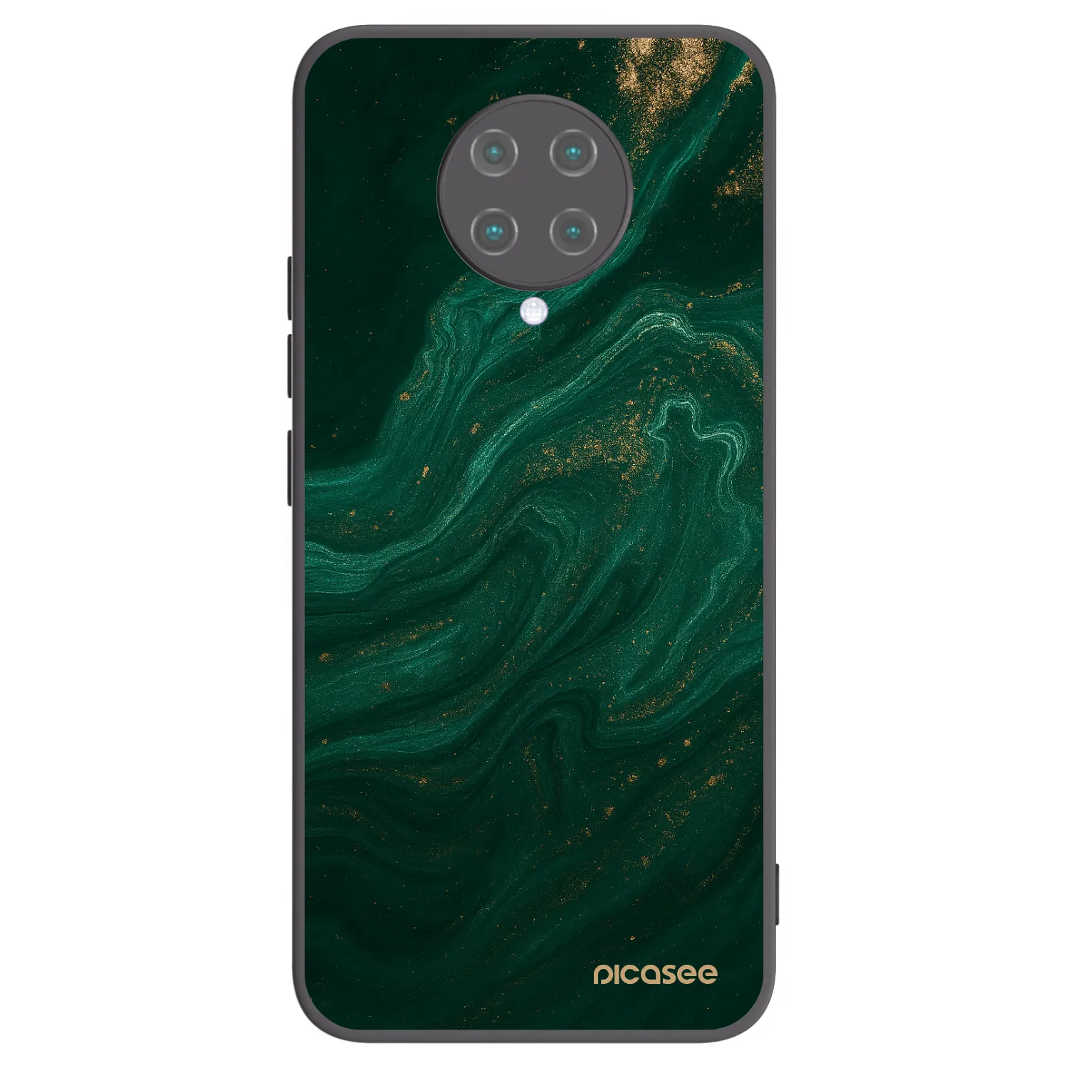Picasee crna silikonska maskica za Xiaomi Poco F2 Pro - Green