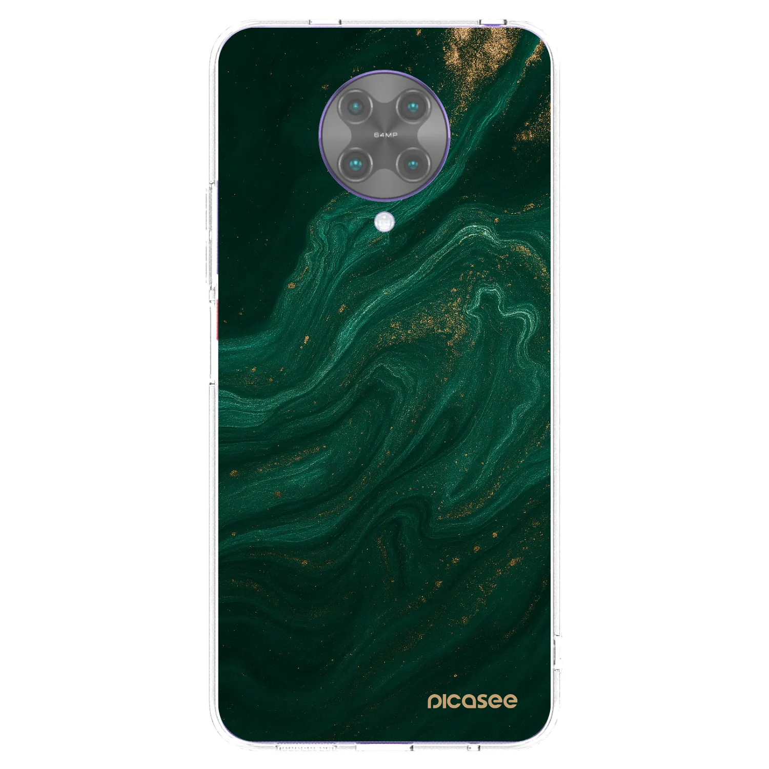 Picasee silikonska prozirna maskica za Xiaomi Poco F2 Pro - Green