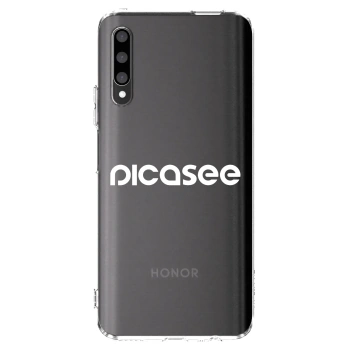 Picasee silikonska prozirna maskica za Honor 9X Pro - Picasee - new logo - white