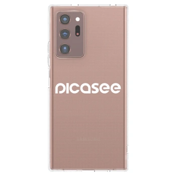 Picasee silikonska prozirna maskica za Samsung Galaxy Note 20 Ultra - Picasee - new logo - white