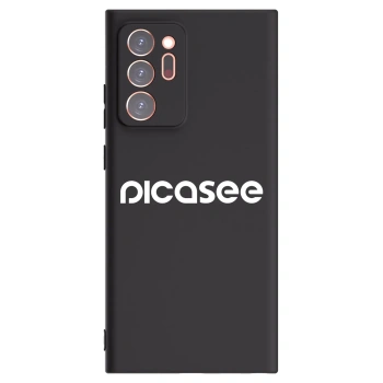 Picasee crna silikonska maskica za Samsung Galaxy Note 20 Ultra - Picasee - new logo - white