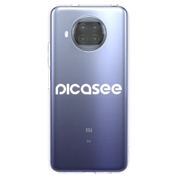 Picasee silikonska prozirna maskica za Xiaomi Mi 10T Lite - Picasee - new logo - white