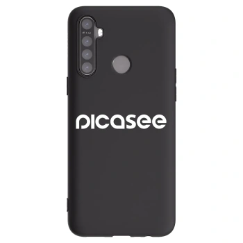 Picasee crna silikonska maskica za Realme 6i - Picasee - new logo - white