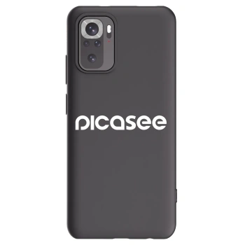 Picasee crna silikonska maskica za Xiaomi Redmi Note 10 - Picasee - new logo - white