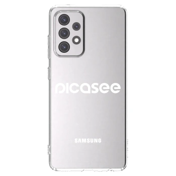 Picasee silikonska prozirna maskica za Samsung Galaxy A52 5G A525F - Picasee - new logo - white
