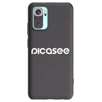 Picasee crna silikonska maskica za Xiaomi Redmi Note 10 Pro - Picasee - new logo - white