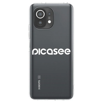 Picasee silikonska prozirna maskica za Xiaomi Mi 11 - Picasee - new logo - white