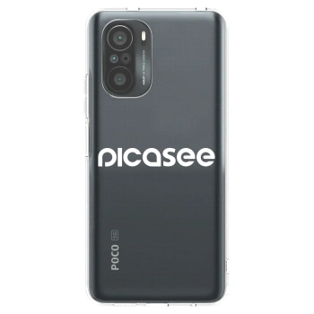 Picasee silikonska prozirna maskica za Xiaomi Poco F3 - Picasee - new logo - white