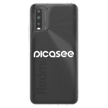 Picasee silikonska prozirna maskica za Xiaomi Redmi 9T - Picasee - new logo - white