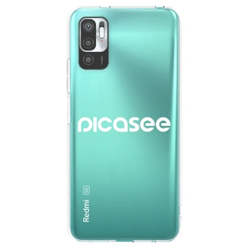 Picasee silikonska prozirna maskica za Xiaomi Redmi Note 10 5G - Picasee - new logo - white