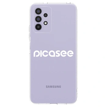 Picasee silikonska prozirna maskica za Samsung Galaxy A32 4G SM-A325F - Picasee - new logo - white