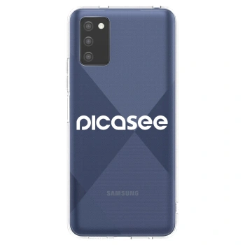 Picasee silikonska prozirna maskica za Samsung Galaxy A02s A025G - Picasee - new logo - white