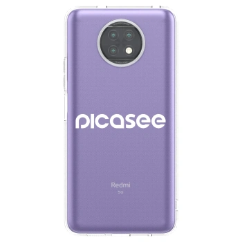 Picasee silikonska prozirna maskica za Xiaomi Redmi Note 9T - Picasee - new logo - white